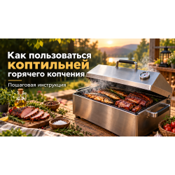 Как пользоваться коптильней горячего копчения: пошаговая инструкция