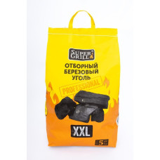 Уголь SuperGrill XXL береза 5 кг